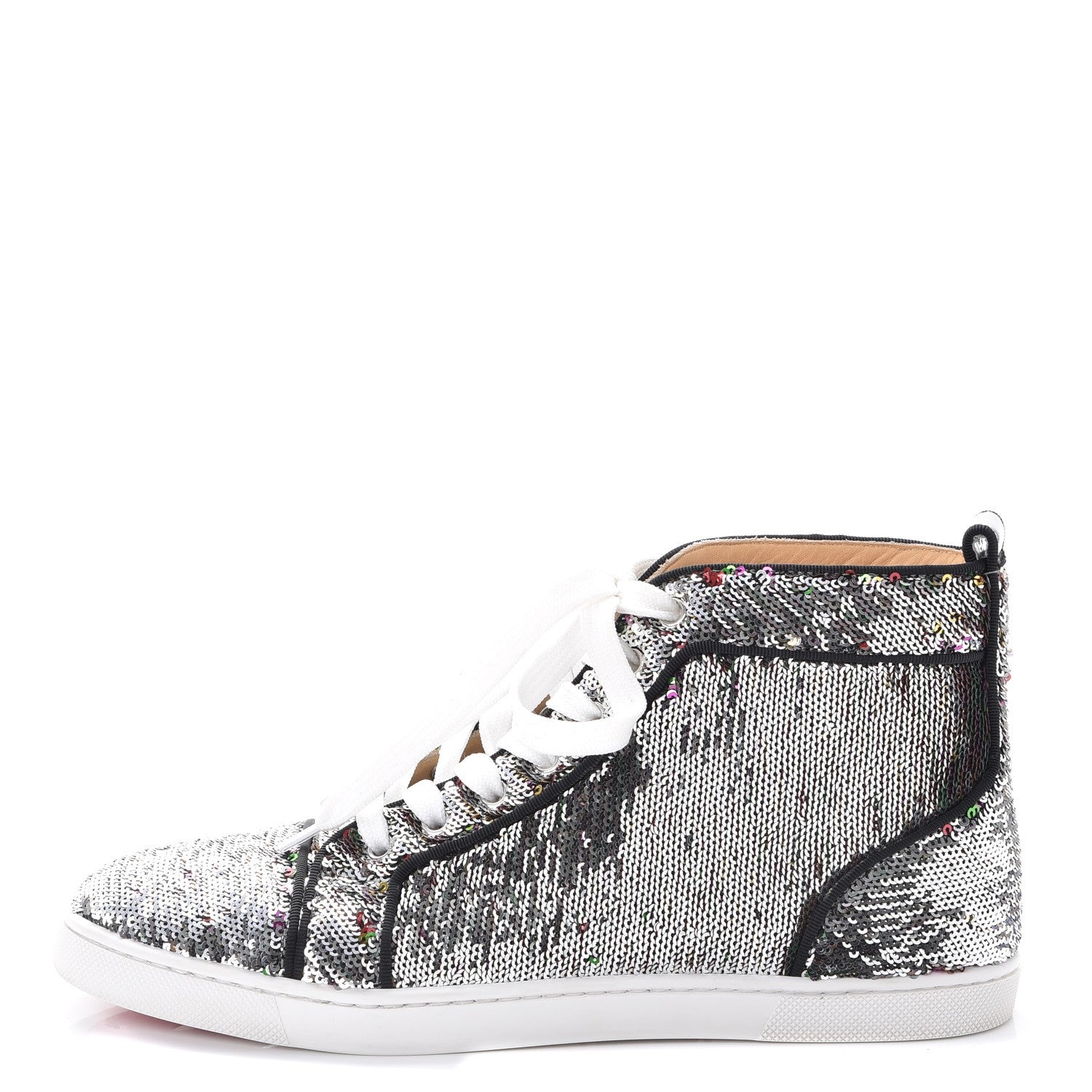 Christian Louboutin Metallic Sequin Bip Bip Orlato Flat Sneakers 38 Multicolor 2 of 12