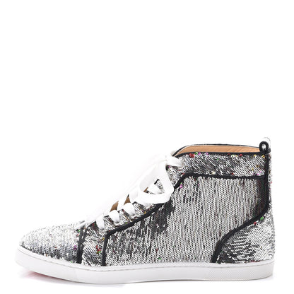 Christian Louboutin Metallic Sequin Bip Bip Orlato Flat Sneakers 38 Multicolor 2 of 12