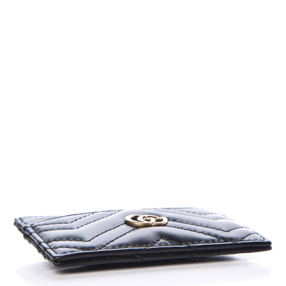 Gucci Calfskin Matelasse GG Marmont Card Holder Black 4 of 7