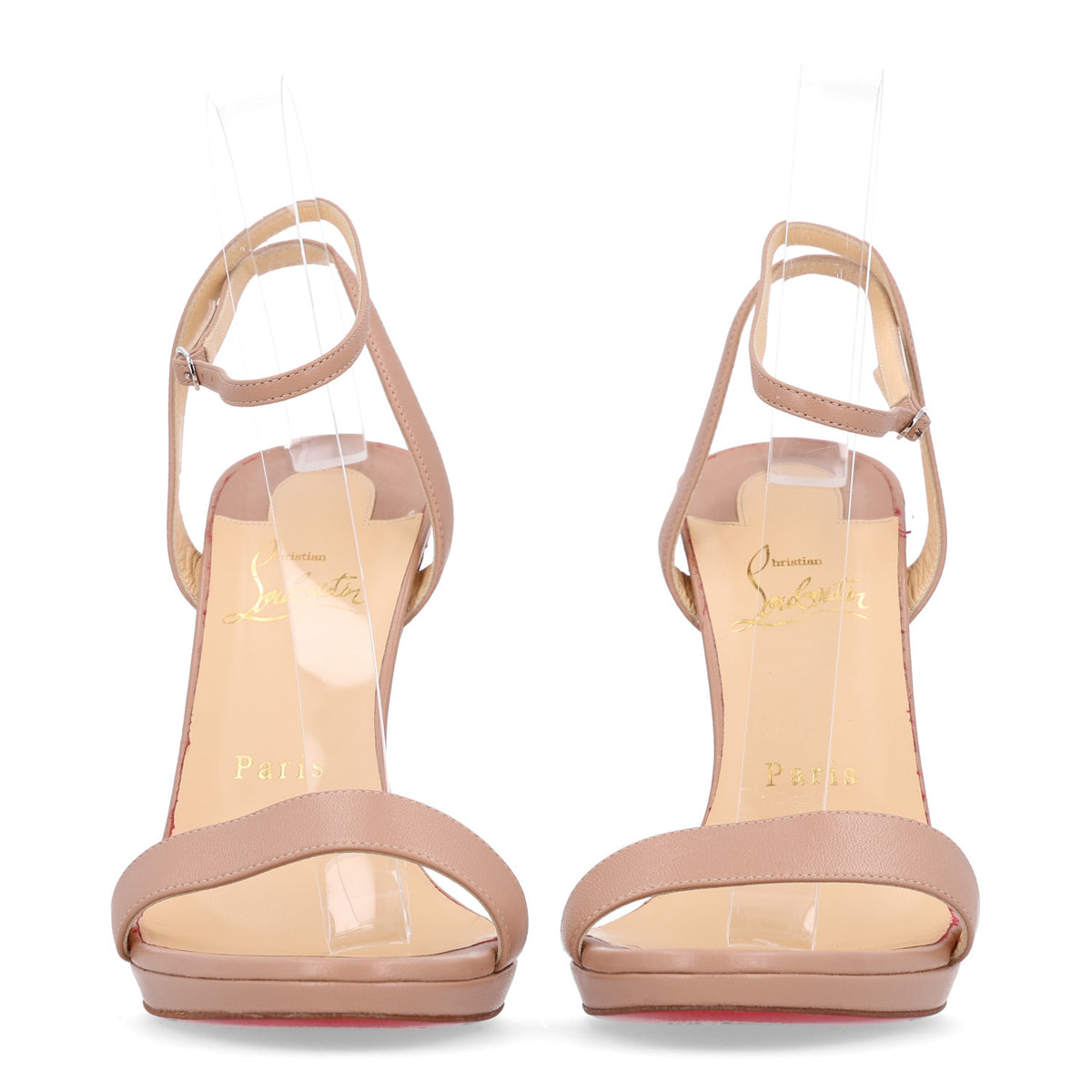 Christian Louboutin Nappa Loubi Queen 120 Pumps 39 Nude 3 of 10