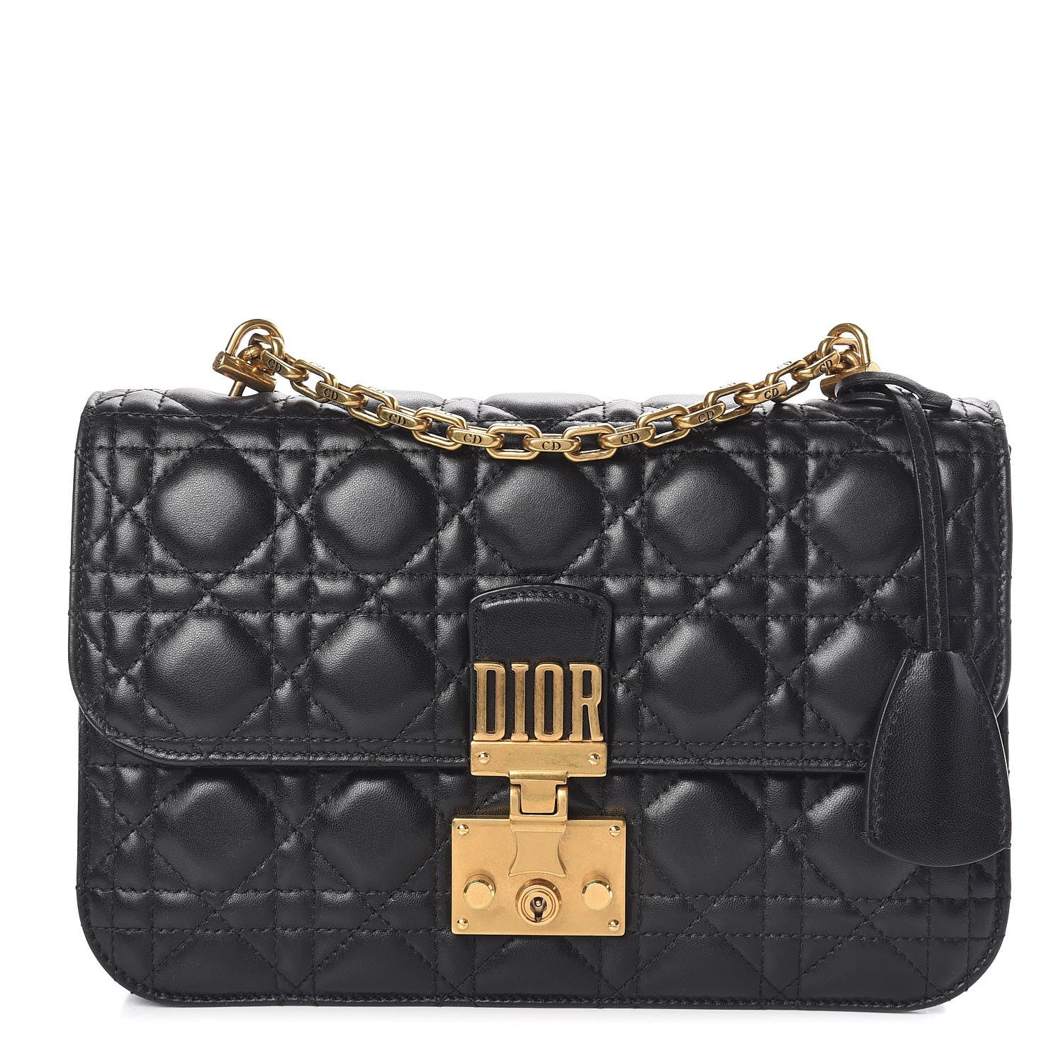Christian Dior Lambskin Cannage Large Dioraddict Flap Bag Black 1 of 10