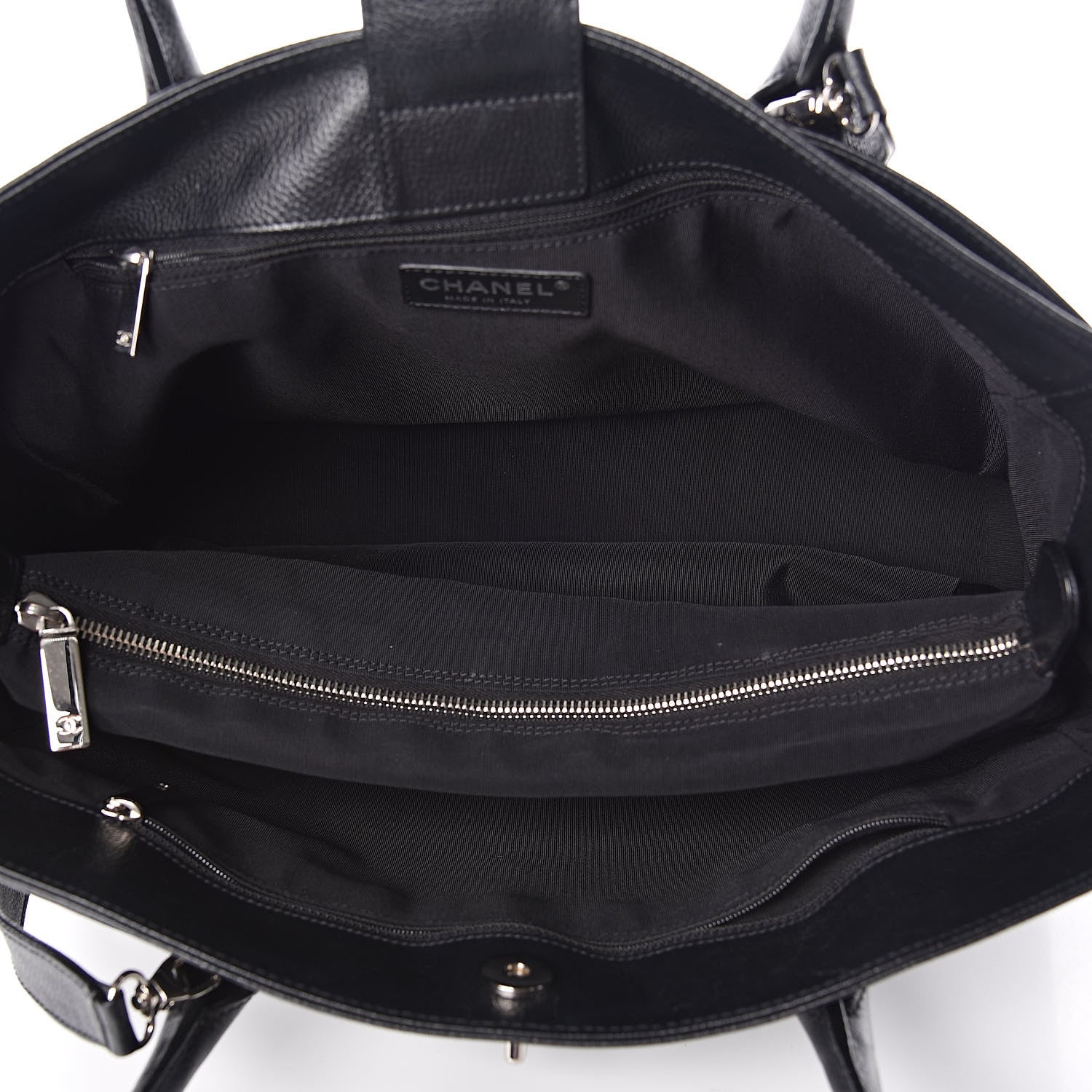 Chanel Calfskin Cerf Shopper Tote Black 5 of 11