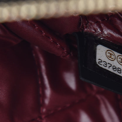 Chanel Aged Calfskin Quilted Medium Lucky Charms Cosmetic Case Black 7 of 8