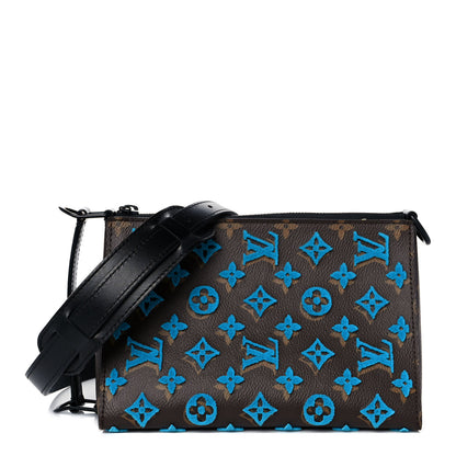 Louis Vuitton Monogram Tuffetage Triangle Messenger Turquoise 1 of 8