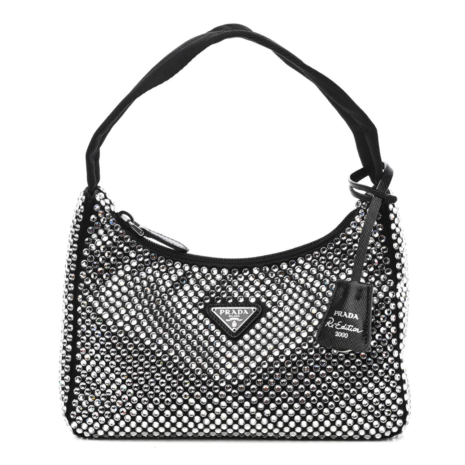 Prada Satin Crystal Mini Re-Edition 2000 Bag Cristal 1 of 10