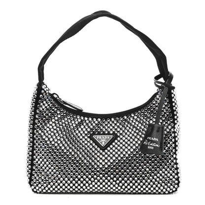 Prada Satin Crystal Mini Re-Edition 2000 Bag Cristal 1 of 11