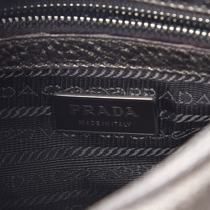 Prada Metallic Vitello Daino Hobo 8 of 11