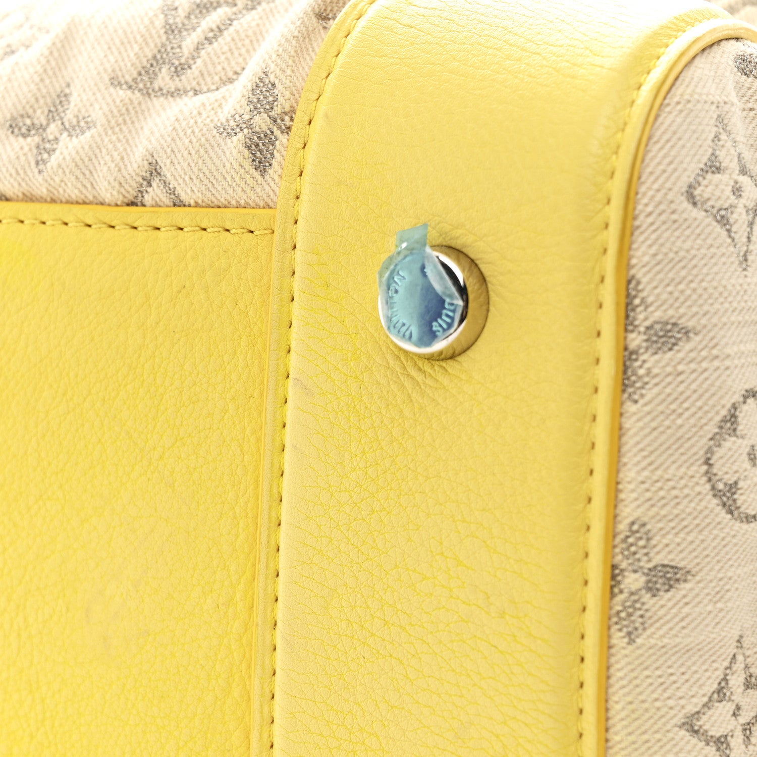 Louis Vuitton Monogram Denim Speedy Round Yellow 11 of 11