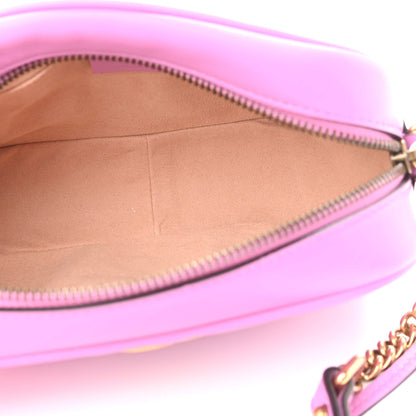 Gucci Calfskin Matelasse Mini GG Marmont Chain Shoulder Bag Candy Mousse 5 of 11