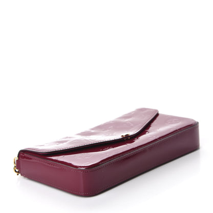 Louis Vuitton Vernis Felicie Chain Wallet Magenta 4 of 11