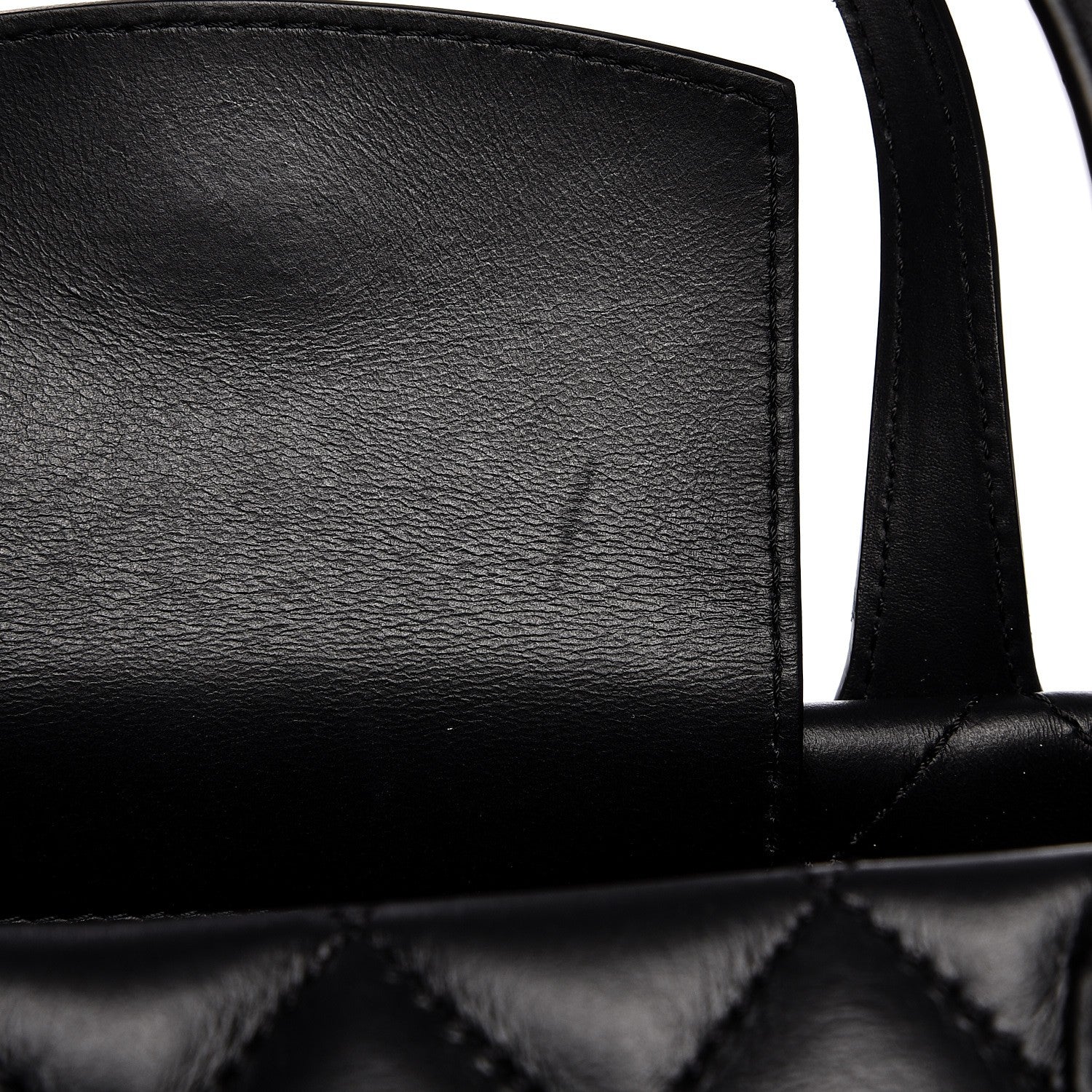 Chanel Calfskin Quilted Large Easy Shopping Tote Black 9 of 11