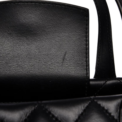 Chanel Calfskin Quilted Large Easy Shopping Tote Black 9 of 11