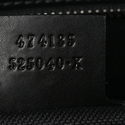 Gucci GG Supreme Monogram Appia Calfskin Web Briefcase Black 8 of 11