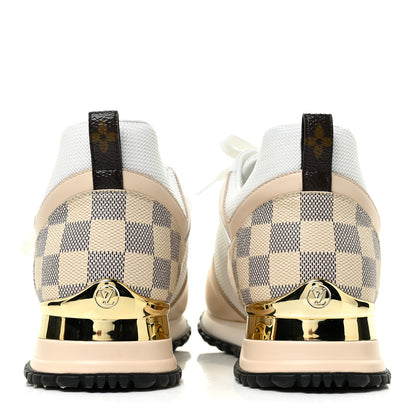 Louis Vuitton Calfskin Damier Azur Run Away Sneakers 40 White 4 of 10