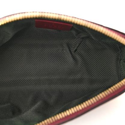 Gucci Guccissima Small Cosmetic Pouch Burgundy 5 of 11