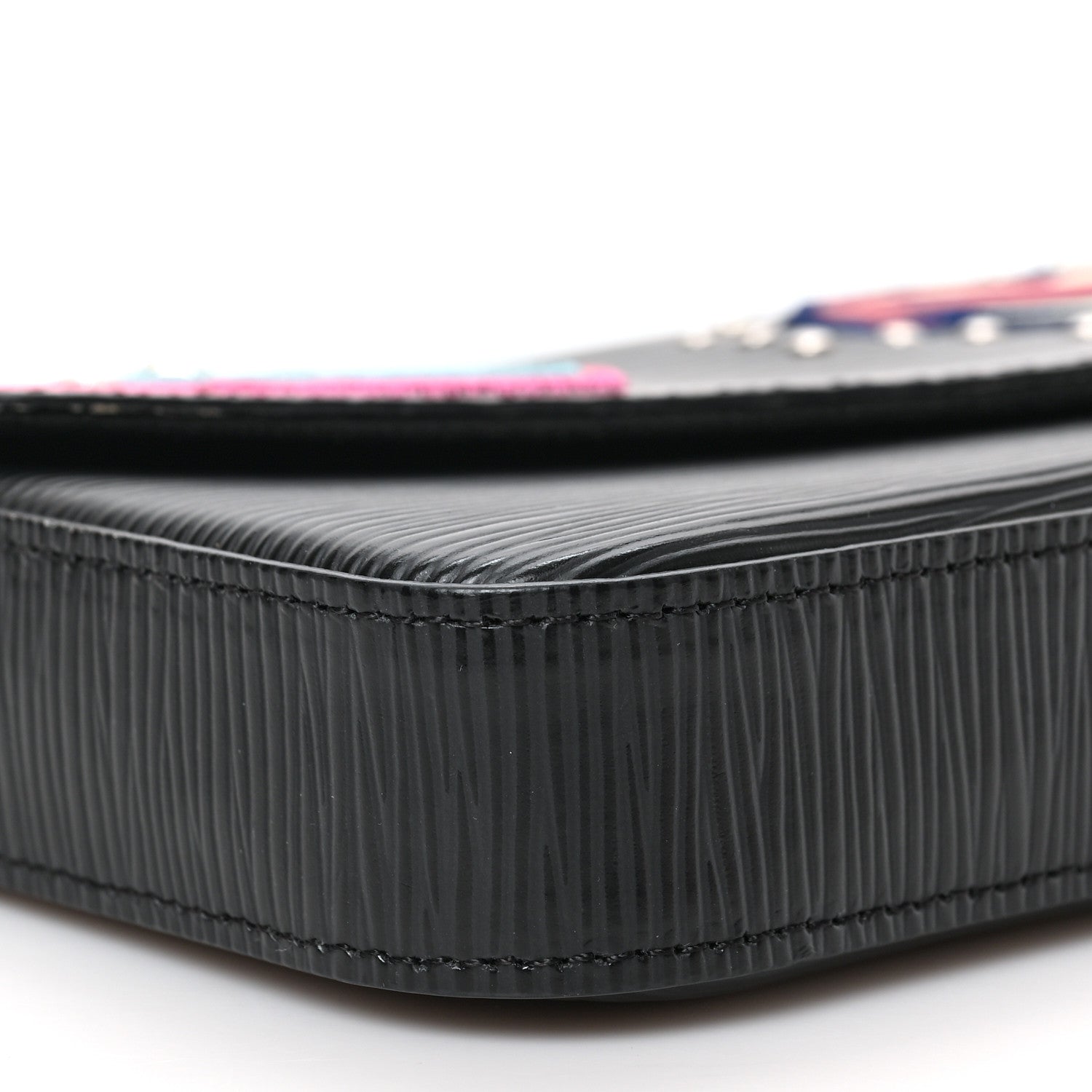 Louis Vuitton Epi LV Stories Pochette Felicie Black 8 of 9