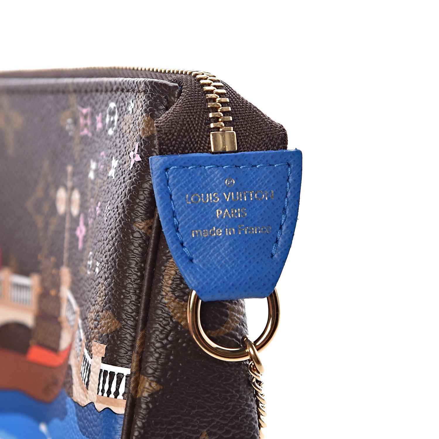 Louis Vuitton Monogram 2019 Christmas Animation Mini Venice Pochette Accessories Blue 6 of 8