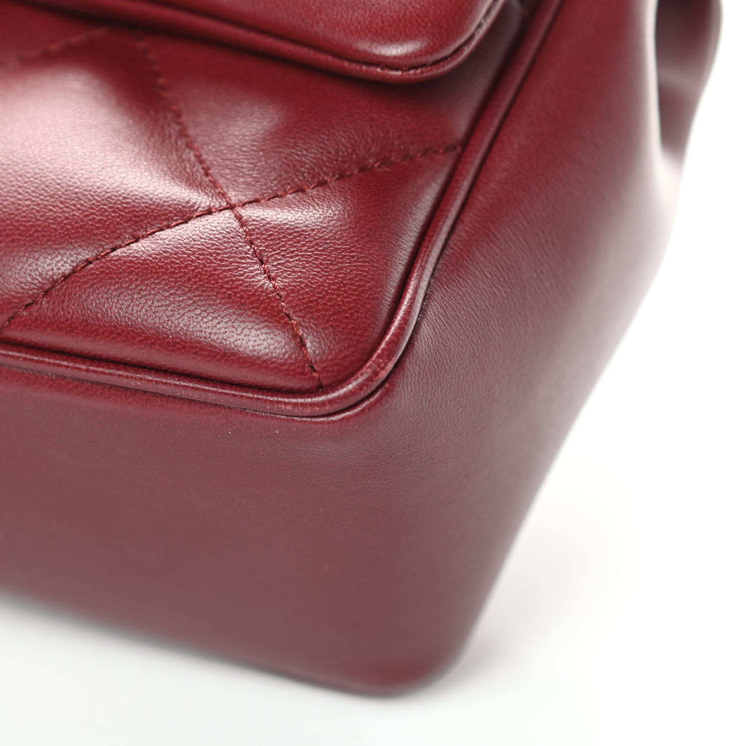Chanel Lambskin Quilted Easy Carry Flap Burgundy 10 of 14