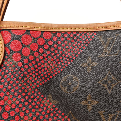 Louis Vuitton Monogram Kusama Waves Neverfull MM Red 7 of 10