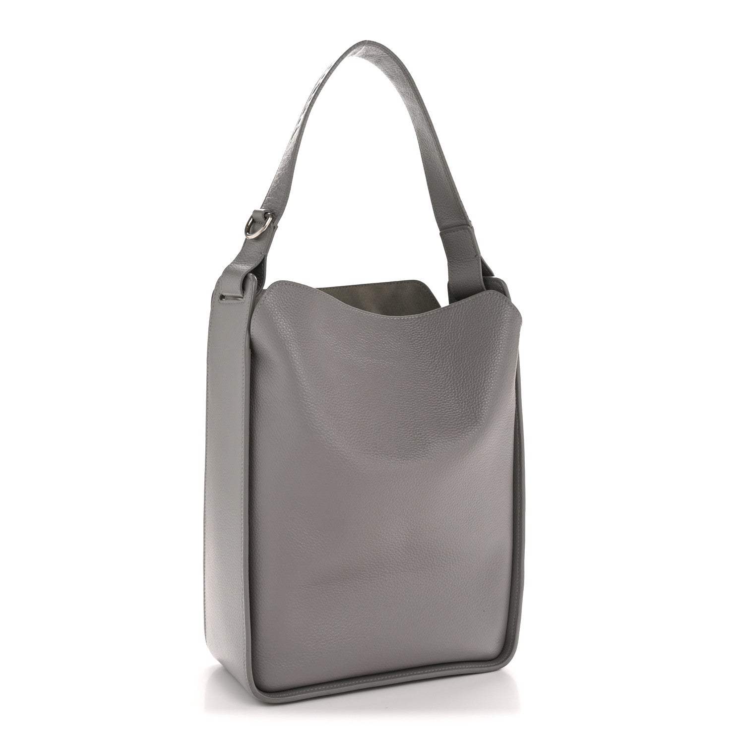 Balenciaga Calfskin Logo Embossed Small Tool 2.0 North-South Tote