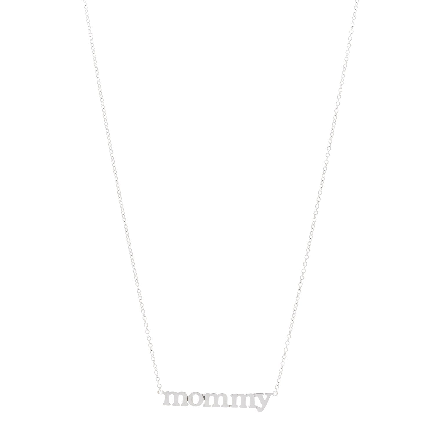 Jennifer Meyer 18K White Gold Mommy Necklace 1 of 4