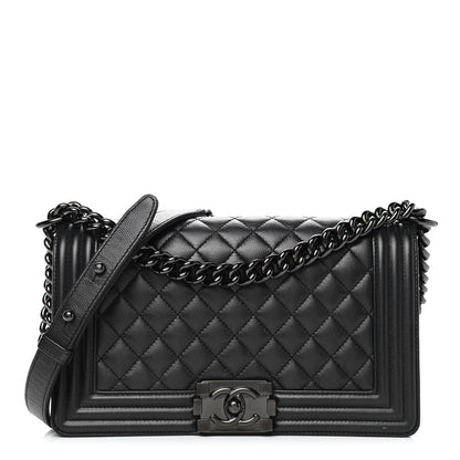 Chanel Caviar Quilted Medium Boy Flap So Black 1 of 12