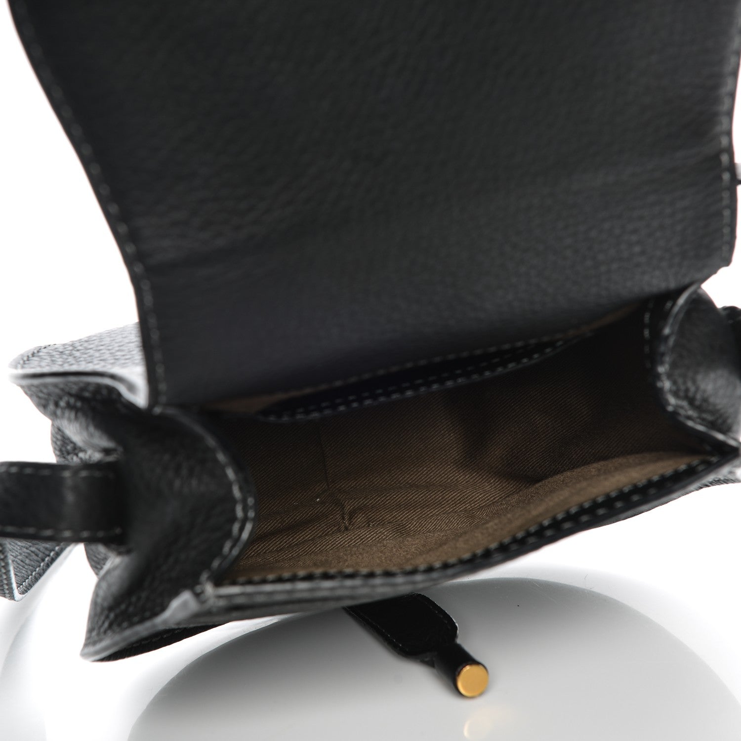 Chloe Calfskin Mini Marcie Round Crossbody Bag Black 5 of 7