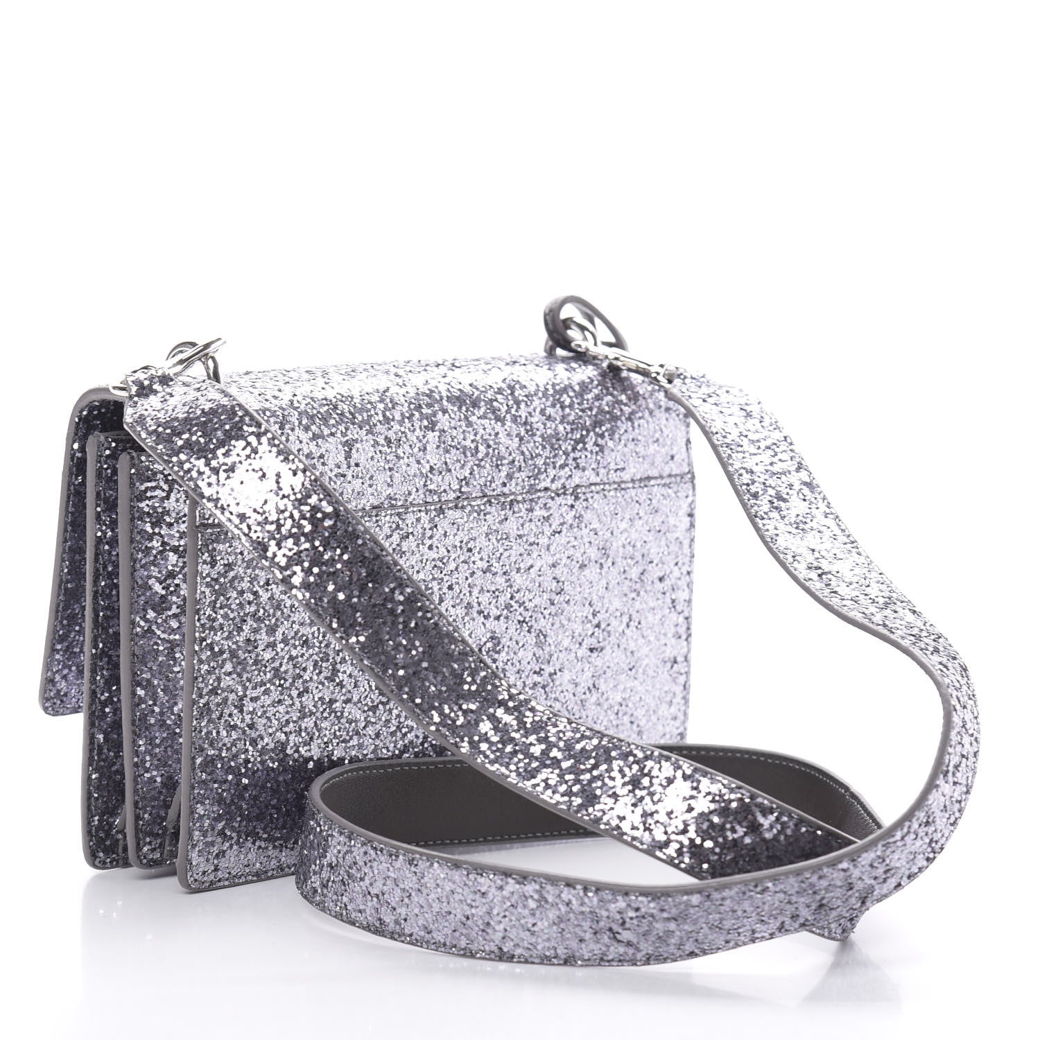Saint Laurent Glitter Nappa Small Monogram Sunset Grey 3 of 11