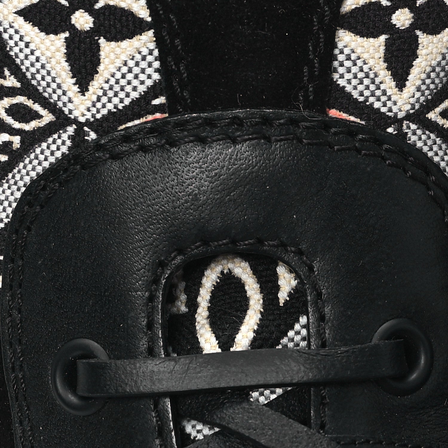 Louis Vuitton Suede Calfskin Jacquard Since 1854 Laureate Platform Desert Boots 41 Black 10 of 10