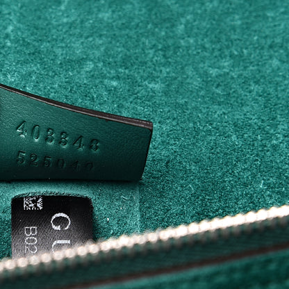 Gucci GG Supreme Monogram Embroidered Medium Dionysus Shoulder Bag Emerald 6 of 11