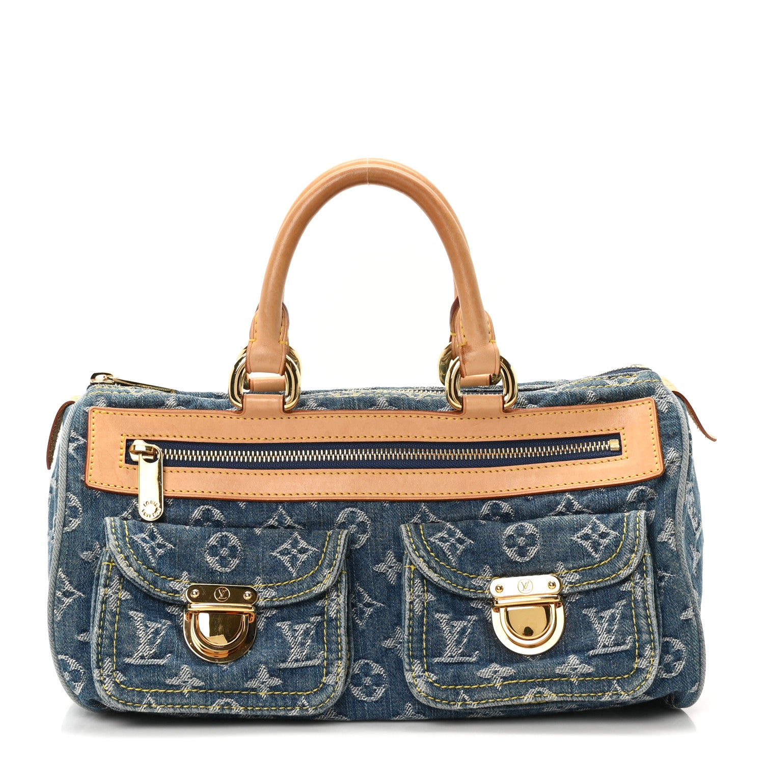 Louis Vuitton Monogram Denim Neo Speedy Blue 1 of 10