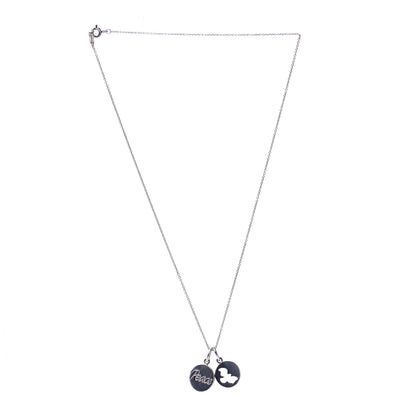 Tiffany Sterling Silver Peace Dove Double Pendant Necklace 3 of 6