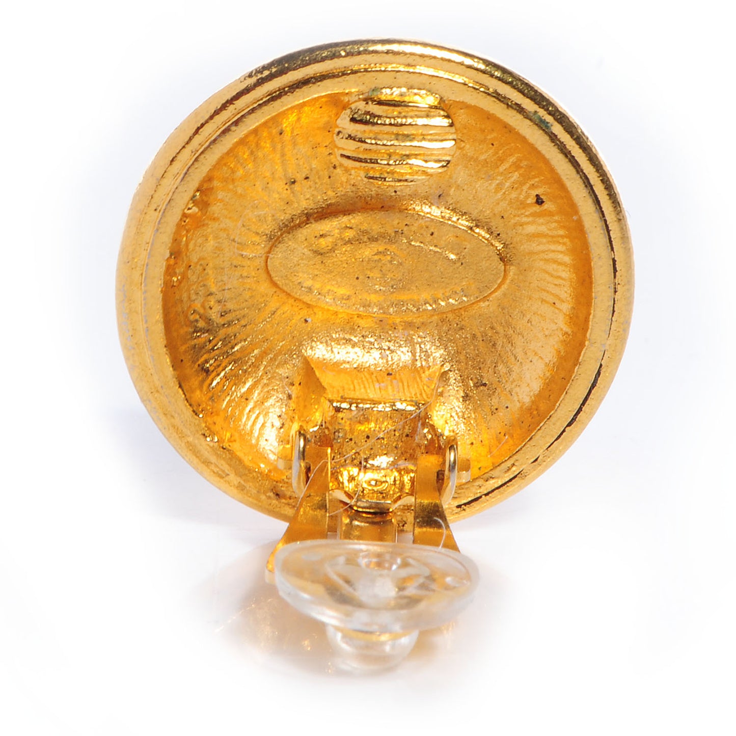 CC Clip On Earrings Gold