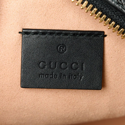 Gucci Suede Patent Web Mini Ophidia Round Shoulder Bag Black 6 of 11