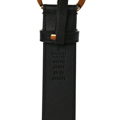 Gucci Calfskin Double G 30mm Belt 80 32 Black 3 of 5