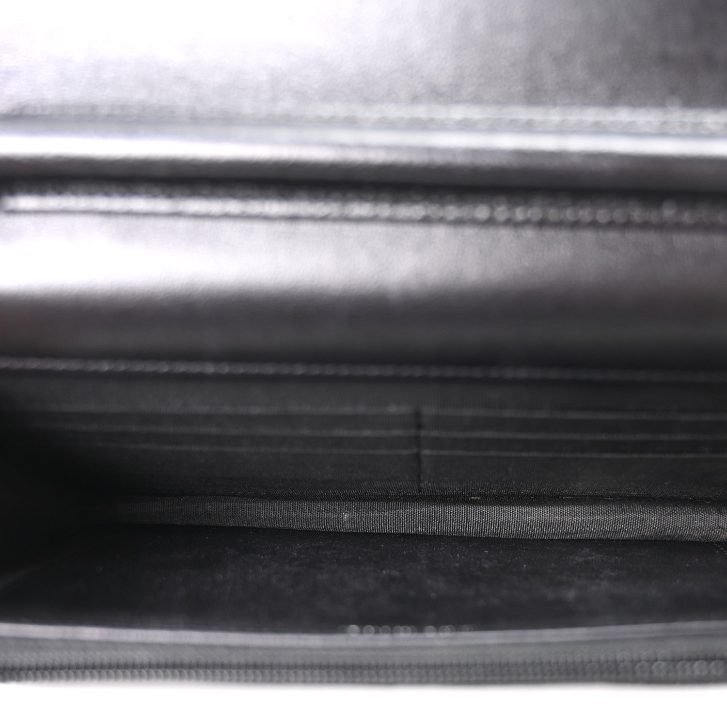 Chanel Lizard Wallet on Chain WOC Black 5 of 11