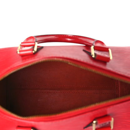 Louis Vuitton Epi Speedy 25 Castillan Red 5 of 10