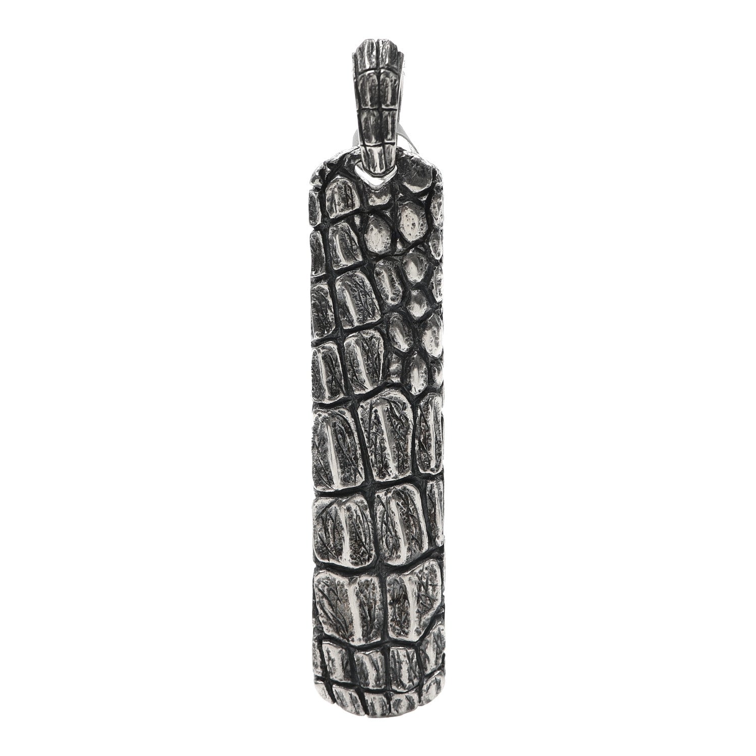 David Yurman Sterling Silver Mens Naturals Gator Ingot Pendant 1 of 3