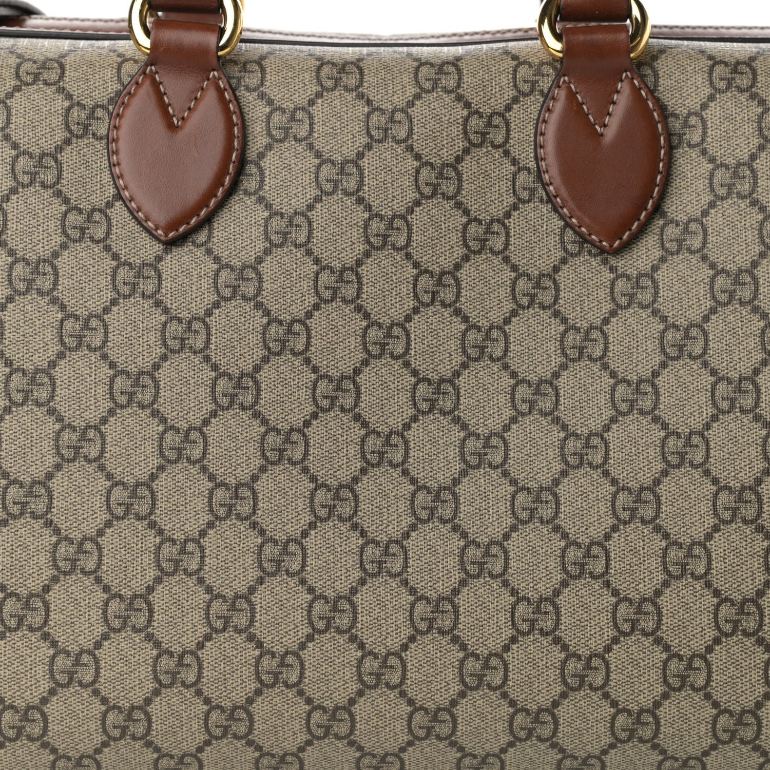 Gucci GG Supreme Monogram Medium Boston Beige Cuir 8 of 16
