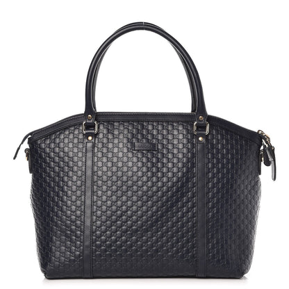 Gucci Soft Microguccissima Dome Satchel Navy 1 of 12