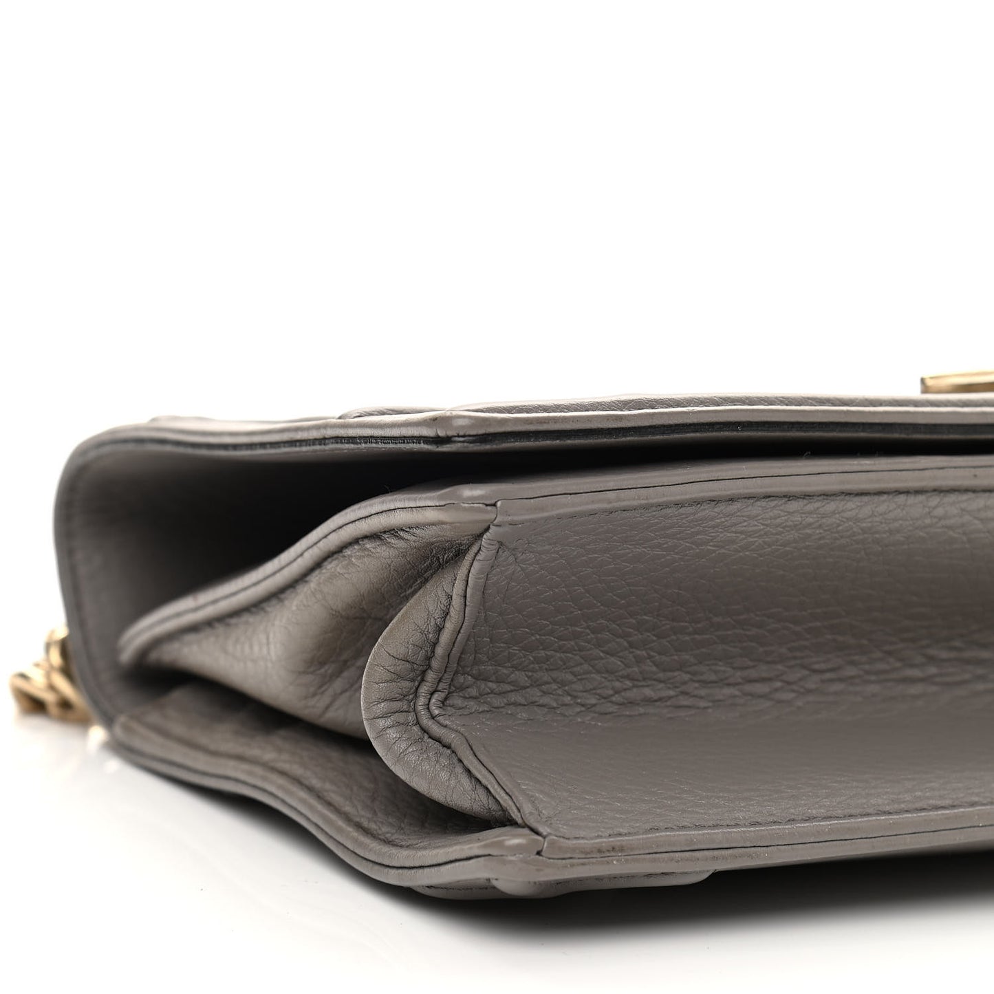 Grained Calfskin Medium Diorama Flap Bag Gris