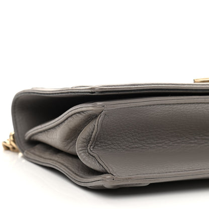 Christian Dior Grained Calfskin Medium Diorama Flap Bag Gris 9 of 14