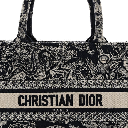 Christian Dior Canvas Embroidered Small Dioriviera Toile De Jouy Book Tote Blue 8 of 12