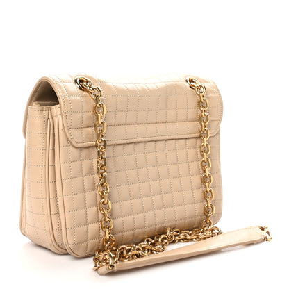 Celine Calfskin Quilted Medium C Bag Light Beige 3 of 10