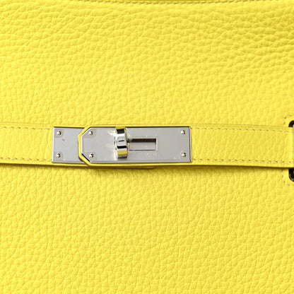 Hermes Taurillon Clemence Jypsiere 28 Lime 8 of 8