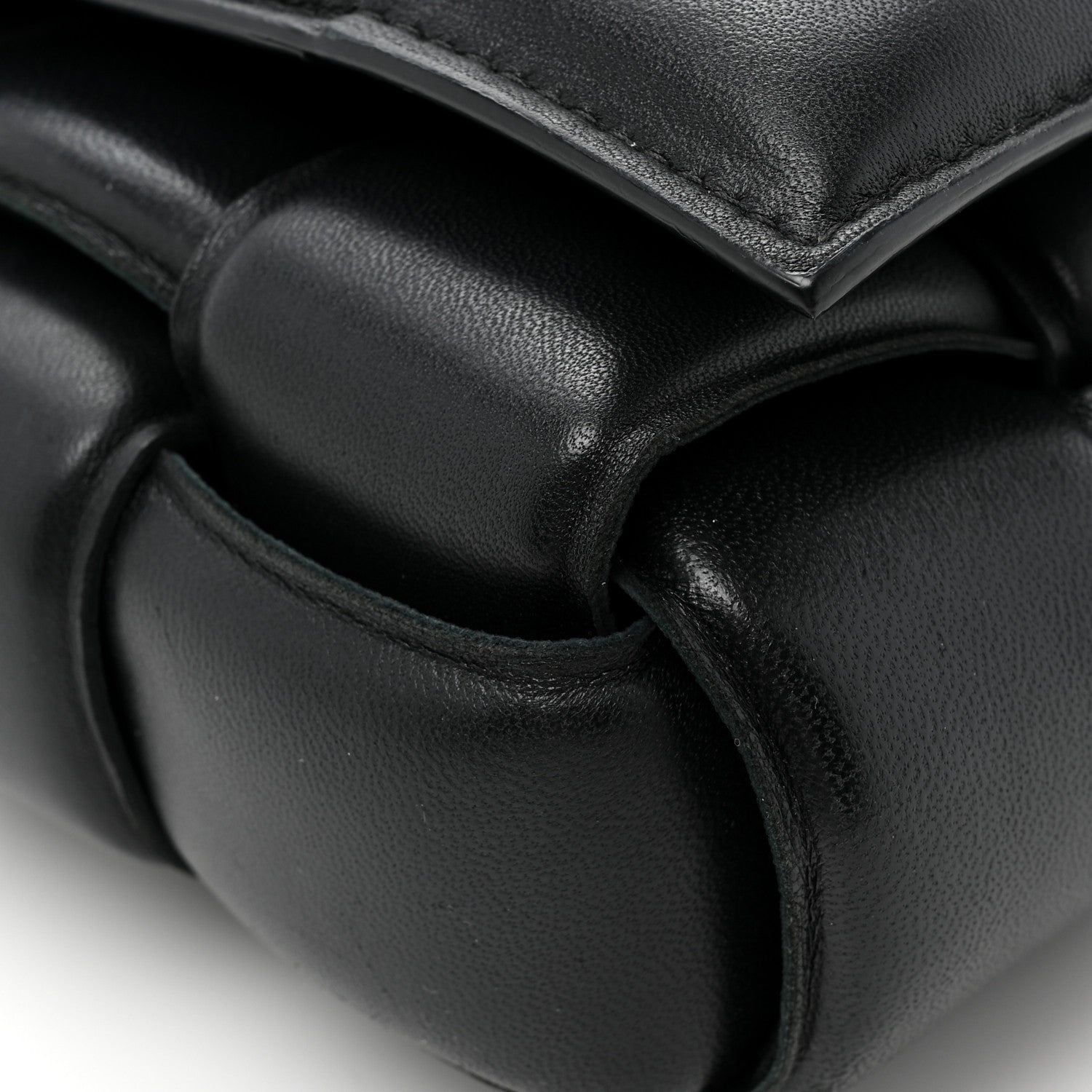 Bottega Veneta Nappa Maxi Intreccio Padded Cassette Crossbody Bag Black 12 of 14