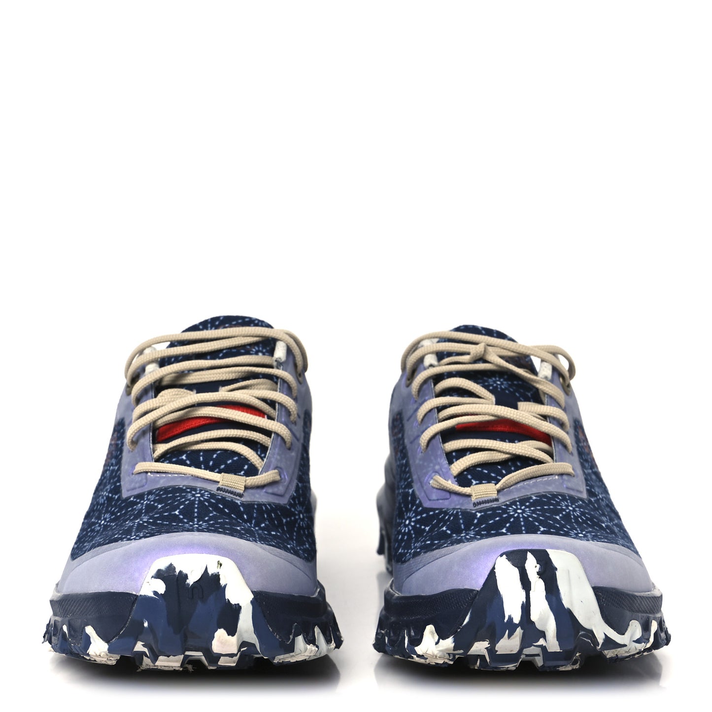 X ON Canvas Mesh Star Print Cloudventure Sneakers 35.5 Space Blue