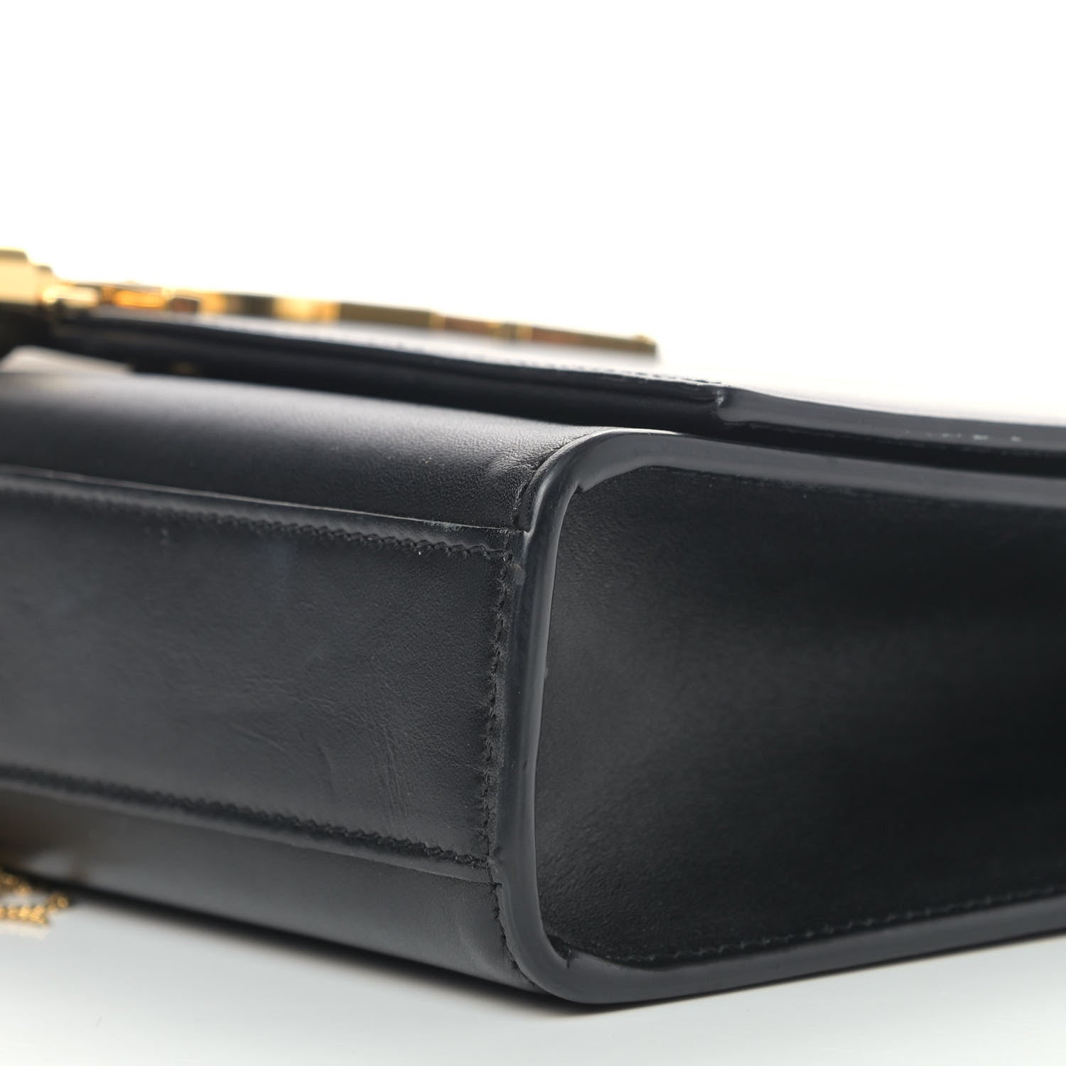 Saint Laurent Smooth Calfskin Medium Classic Monogram Kate Tassel Satchel Black 9 of 9