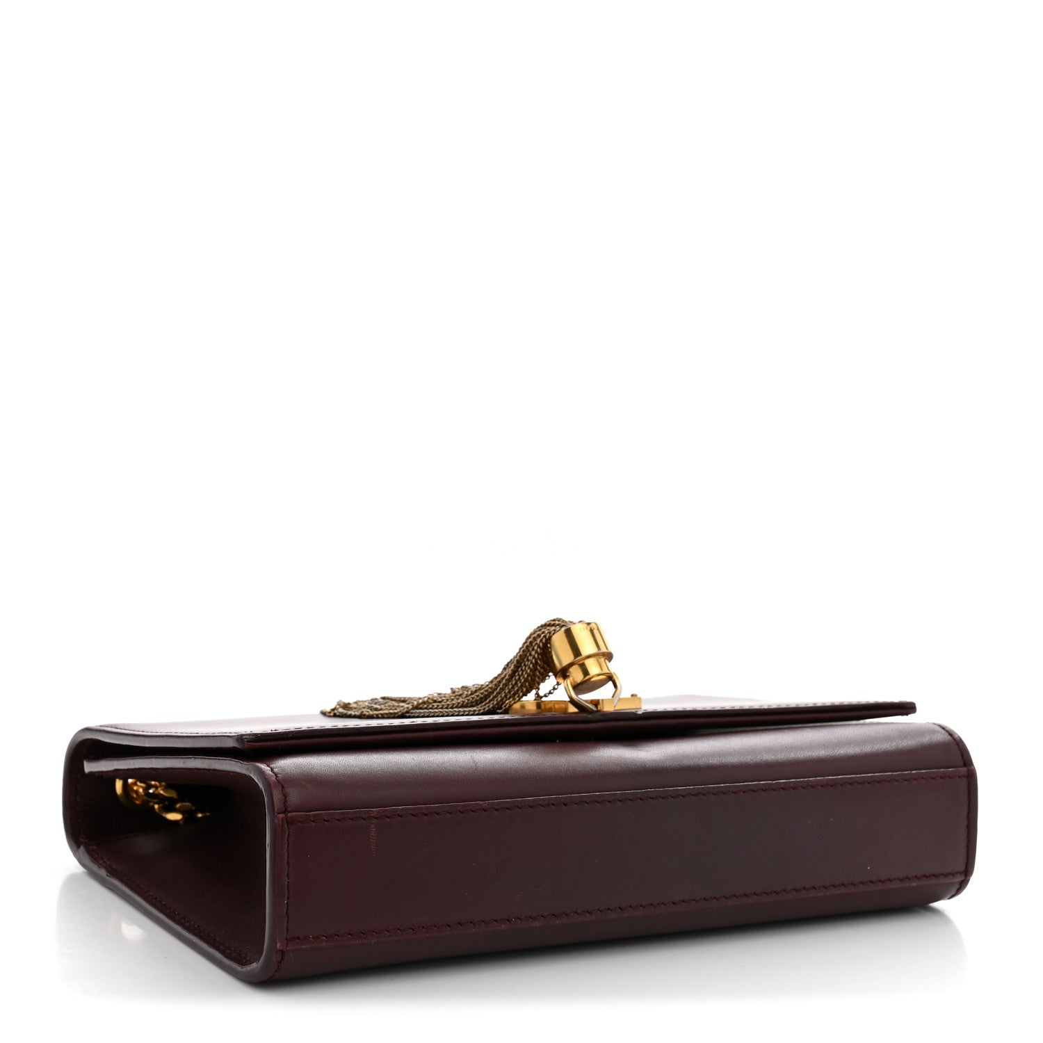 Saint Laurent Smooth Calfskin Small Classic Monogram Kate Tassel Satchel Rouge Legion 3 of 12