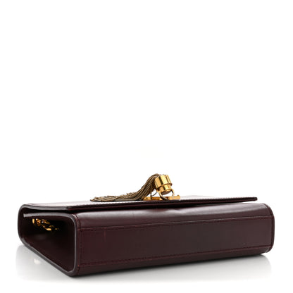 Saint Laurent Smooth Calfskin Small Classic Monogram Kate Tassel Satchel Rouge Legion 3 of 12